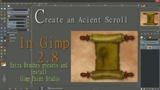 Ancient Scroll in Gimp Part 1