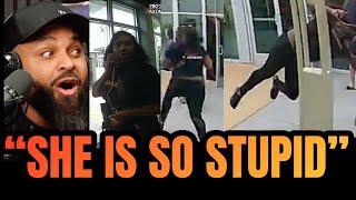 Shoplifter Runs From Cops Into a Pole!