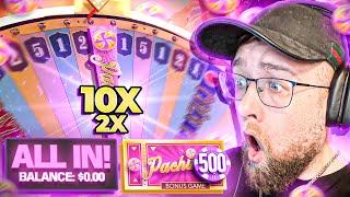 ALL IN $500 BET HITS PACHINKO ON CRAZY TIME!