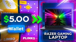 $5 to NEW GAMING LAPTOP on STAKE! *INSANE*