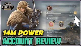 Age of Empires mobile - 14 million power account review | how much spending?