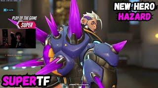 "I'M Kinda Nasty on this HERO" SUPERTF HAZARD GAMEPLAY! - Overwatch 2 Season 13 new hero