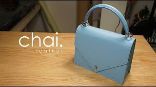 셀프 디자인 가방 제작(악어가죽 vs. 염소가죽)/crocodile vs. goat leather handbag_making video_leather craft/가죽공예