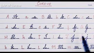 Uppercase Lowercase english letters/Cursive writing/English writing