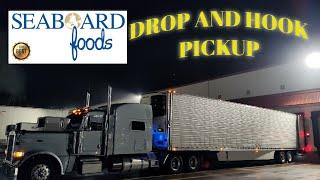 Trucking into St Joseph Missouri. Night drop and hook.