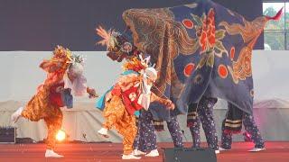 北陸新幹線沿線「獅子舞・グルメ大集合」 白川村平瀬の獅子舞(岐阜県白川村) / こまつドーム