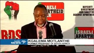 Motlanthe speaks at the launch of Israeli Apartheid week