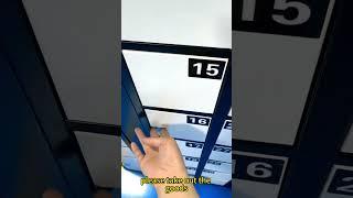 Smart electronic storage locker Fingerprint and Password reconigtion testing#smartlocker #demon