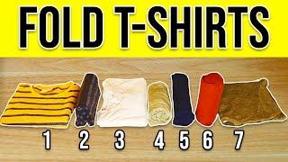 7 Clever Ways to Fold T-Shirts (Fast and Space-Saving)