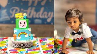 Happy Birthday Ayansh | Our Boy 1st Birthday Celebrations | Cocomelon Cake | Theme party