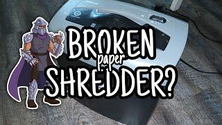 Paper Shredder Not Turning Off? FIX!