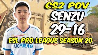 CS2 POV | The MongolZ Senzu (29/16) vs Eternal Fire (Mirage) @ ESL Pro League Season 20