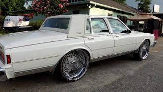 WhipAddict: The Cleanest Box Chevy Caprice I've Ever Seen! 90' Caprice LS on All Chrome Ds!