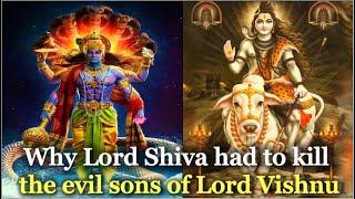 Lord Shiva vs Lord Vishnu | Vrishabh avatar kills Lord Vishnu sons