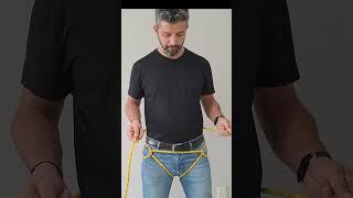 How To Make Your Own Climbing Harness With Rope #harness #rope #climbing #safetyfirst #shorts