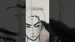 EASIEST WAY to DRAW ANIME FACE!! - #art