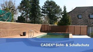 CADEX Sicht- & Schallschutz, einfach, ästhetisch, innovativ.