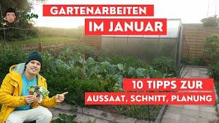 Gartenarbeiten Januar mit Aussaat, Planung und Vorbereitung