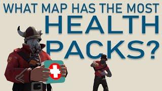 what map has the most health packs in tf2?