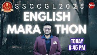 LIVE  SSC CGL 2025 English Marathon | Vocab + Grammar PYQs | Special Masterclass