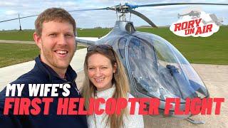 My wife's FIRST helicopter flight and I'm her pilot | Passenger Flying | Cabri G2