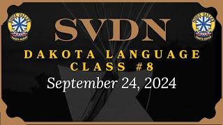 SVDN - Dakota Language Class 8