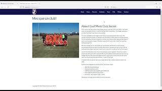 Cal State Fullerton Mens Soccer Club Website made using bootstrap