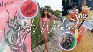 GIRLS WEEKEND VLOG | celebrating my sisters bday + sip & paint + clubbing + breakfast ….& more