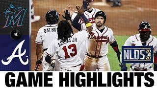 Braves erupt for six-run 6th inning in 9-5 Game 1 win | Marlins-Braves NLDS Game 1 Highlights