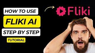 Fliki Ai Tutorial   How to Use Fliki Ai STEP BY STEP TURTORIAL 2024