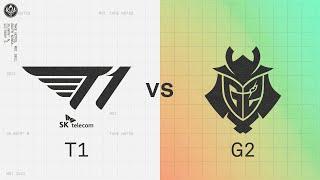 T1 vs. G2 | 2022 MSI Knockout Stage Day 2 | T1 vs. G2 Esports | Game 1