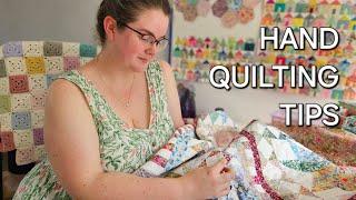 Hand Quilting WITHOUT a hoop on my lap