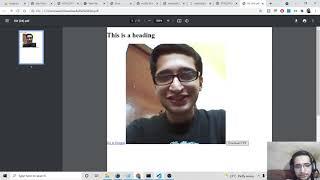 HTML2PDF.js Tutorial to Add Headings,Images,Buttons and Hyperlinks in PDF Document Using Javascript
