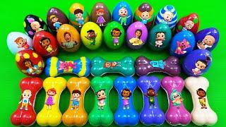 Rainbow Eggs: Looking Pinkfong, Cocomelon, Numberblocks, Alphablocks SLIME Dinosaur Eggs Coloring