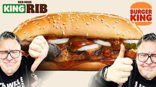 KATASTROPHE? Der neue KING RIB von BURGER KING im TEST!