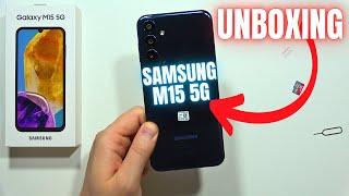 Unboxing SAMSUNG Galaxy M15 5G (EU Version) - Box Accessories, SIM Slot, All Inputs | Phone Overview