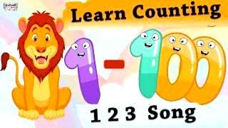 Learn Counting 1- 100 | Easy Numbers Song In English For Kids - Beginners | 1-100 Rhyme