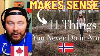 Canadian Reacts to HOW TO BEHAVE IN NORWAY: 11 THINGS YOU SHOULD NEVER DO