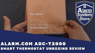 Alarm.com ADC-T2000 Smart Thermostat Unboxing Review - Alarm System Store