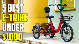 Top 5 Best Electric Tricycles Under $1000 - Best E-Trike 2024