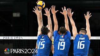 Italy locks down Brazil in titanic men's volleyball matchup at the Paris Olympics | NBC Sports