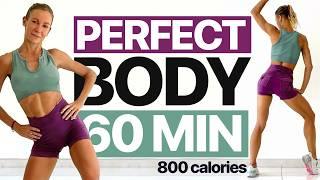 60 Min TOTAL BODY WEIGHT LOSS WorkoutBurn Fat & Sculpt Lean Muscle - At Home