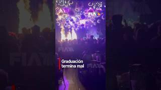 Incendio en la graduación de Medicina de la Universidad Justo Sierra: Pánico y Heridos