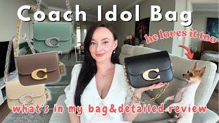 Coach Idol Bag What's in my bag and review