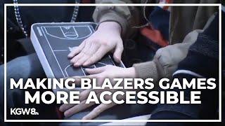 Portland Trail Blazers offer fans with vision loss a way to experience a live game