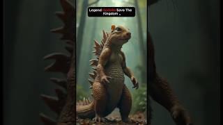 Legend Godzilla Gives Power To Little Chipmunk To Save His Kingdom#godzilla #chipmunk #shortsfeed
