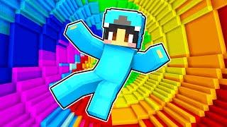 Minecraft EXTREME IMPOSSIBLE  RAINBOW DROPPER! (Custom Map)