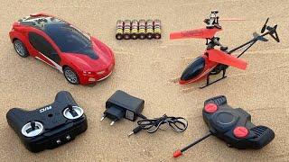 RC 3D lihght Car's | Remote Control Car's Unboxing and Testing RC Richarbul HALICOPTARE UNBOXING