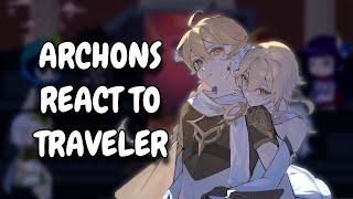 Archons React To Traveler // Genshin Impact // Gacha Club