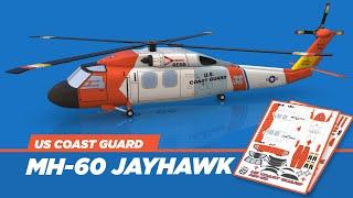 Paper Craft | How to make US Coast Guard Jayhawk paper model | DIY MH-60 | DIY Jayhawk | Scale Model